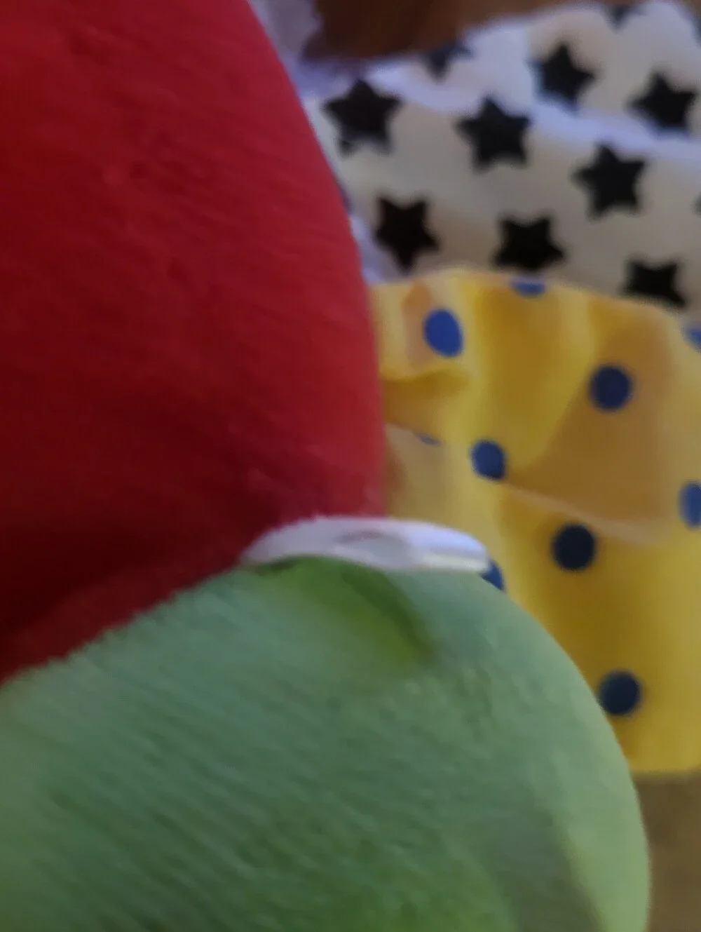Vintage Small plush caterpillar rattle Toy